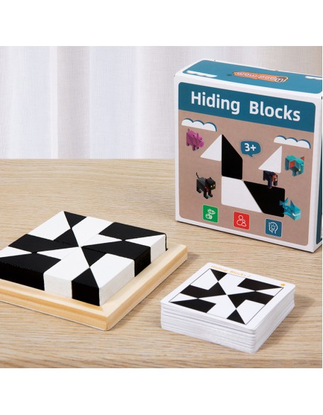 Children's puzzle hidden building block puzzle toy