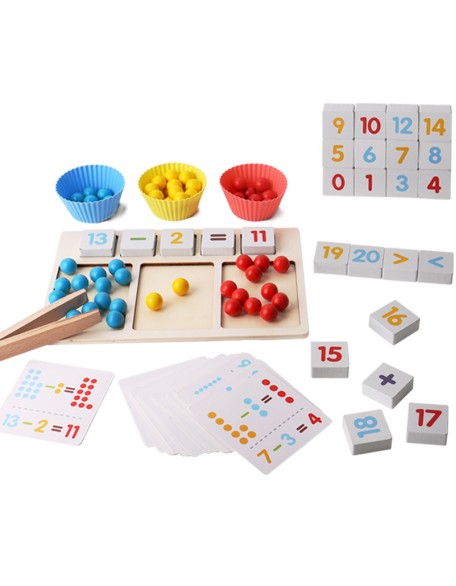 Children's bead counting game