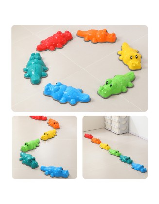 Children's balancing stone crocodile toy crossing stone indoor