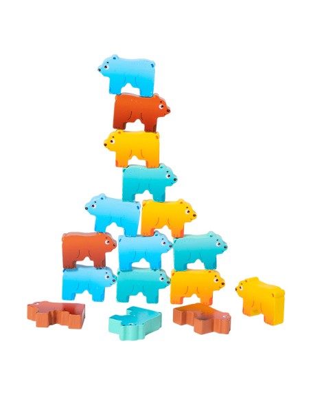 Bear Jenga game children's early education toy