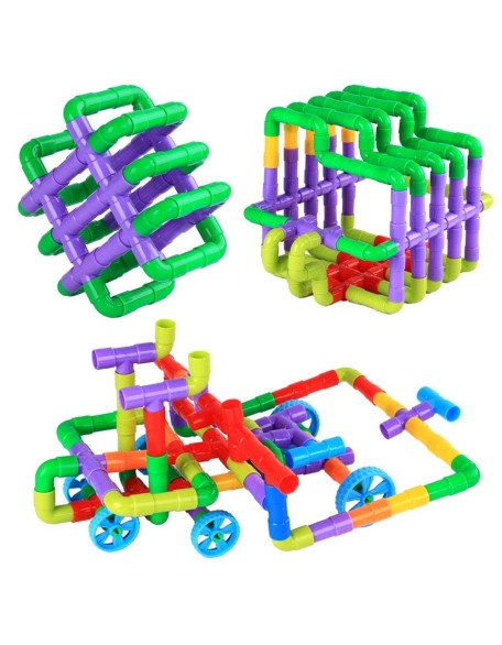 Construction Pipe Building Blocks