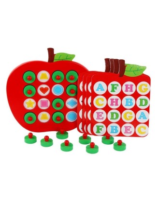 Apple Wooden Memory Game