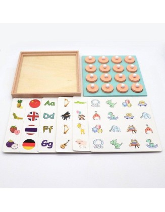 Wooden Memory Match Game