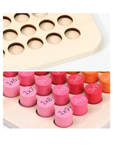 Wooden Mathematics Multiplication Board