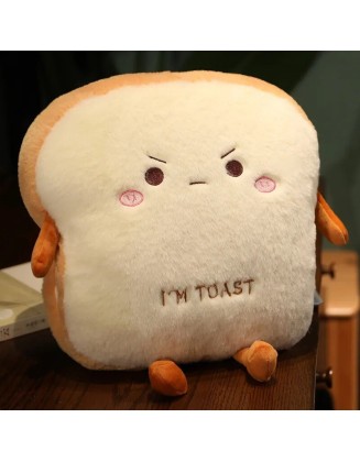 Plush "I'm Toast" handwarmer pillow