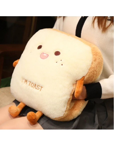 Plush "I'm Toast" handwarmer pillow