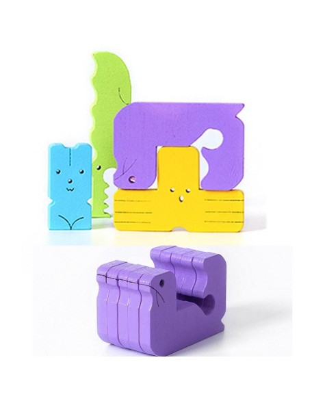 Wooden Animals Tetris Puzzle