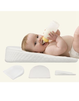 Baby anti-vomiting ramp pillow Baby nursing pillow feeding side sleeping side anti-spillage baby pillow